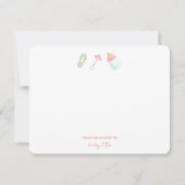 Baby Flasche & Rattle aus dem Kinderzimmer Flat Dankeskarte (Vorderseite)