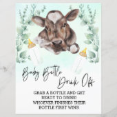 Baby Flasche trinken Spieldusche Kuh Kalb (Rückseite)