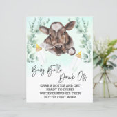 Baby Flasche trinken Spieldusche Kuh Kalb (Stehend Vorderseite)