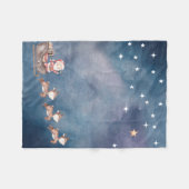 Baby Fleece Blanket mit dem Weihnachtsmann im Schl (Vorderseite (Horizontal))