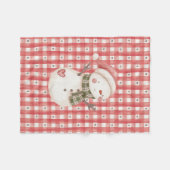 Baby Fleece Blanket w/Watercolor Snowman (Vorderseite (Horizontal))