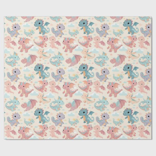 Baby-Fliegdragons Geschenkpapier (Flach)