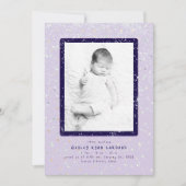 Baby Flurry | Vertikale Geburtsankündigung Einladung (Vorderseite)