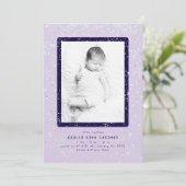 Baby Flurry | Vertikale Geburtsankündigung Einladung (Stehend Vorderseite)