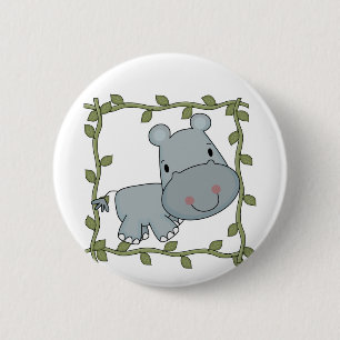 Baby-Flusspferd-T-Shirts und Geschenke Button