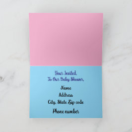 Baby Folded Greeting Card Karte
