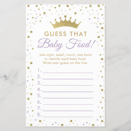 Baby Food Ratings Baby Shooting Game Flyer