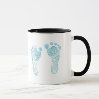 Baby foot print mug tasse