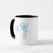 Baby foot print mug tasse (Vorderseite Links)