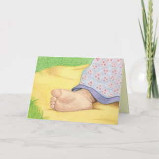 baby foot Thank You Dankeskarte