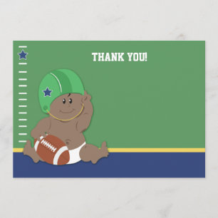 Baby Football Player #2 Flat Vielen Dank für Ihre Dankeskarte