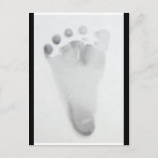 Baby Footprint Postkarte