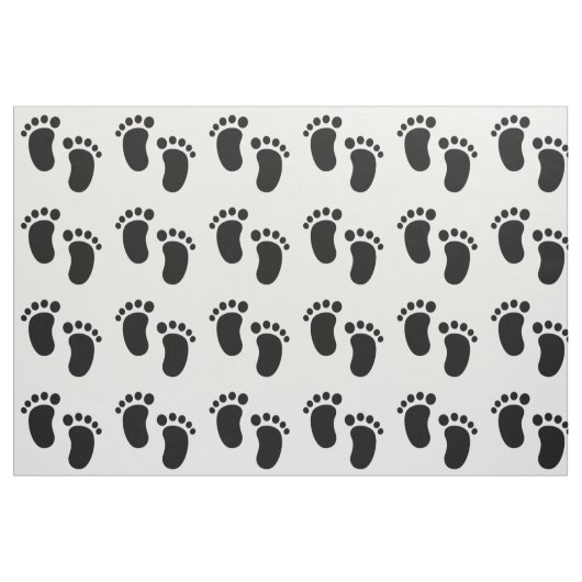 Baby Footprint Stoff (Fat Quarter (45,7 x 55,9 cm))