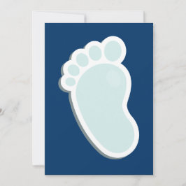 Baby Footprints Baby Dusche Einladung