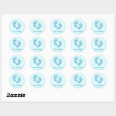Baby Footprints Stickers (Blatt)