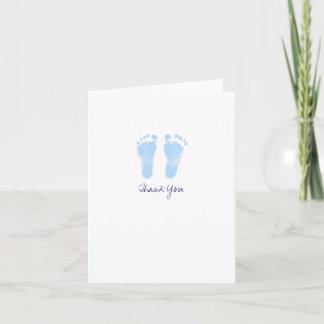 Baby Footprints Vielen Dank Hinweis Dankeskarte