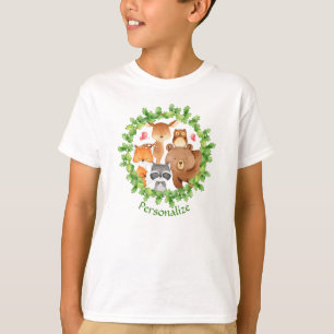 Baby Forest Animes Bear Raccoon Eichhörnchen Gebur T-Shirt