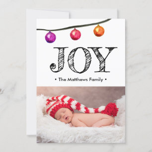 Baby Foto Ankündigung Weihnachtsfeiertag Joy