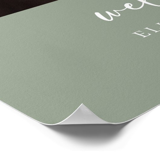 Baby Foto Baby Dusche Begrüßungszeichen Poster (Ecke)