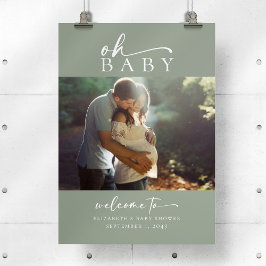Baby Foto Baby Dusche Begrüßungszeichen Poster