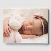 Baby Foto Baby Dusche Gästebuch (Rückseite)