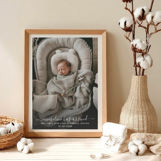 Baby Foto Birth Ankündigung