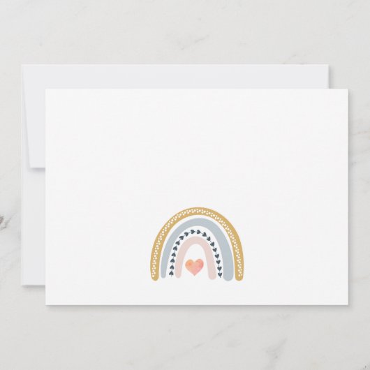 Baby Foto Birth Ankündigung (Rückseite)