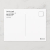 Baby Foto Birth Ankündigung Postkarte (Rückseite)