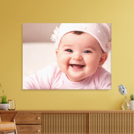Baby Foto Canvas Print - Personalisiertes Kinderzi Leinwanddruck