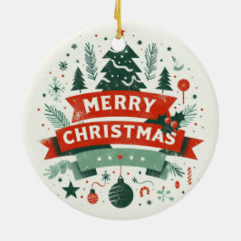 Baby Foto Christmas Mistletoe Niedlich Reindeer Keramik Ornament