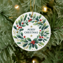 Baby Foto Christmas Mistletoe Wreath