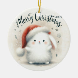 Baby Foto Christmas Niedlich Fox Keramik Ornament