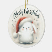 Baby Foto Christmas Niedlich Fox Keramik Ornament (Links)