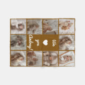 Baby Foto Collage Fleece Blanket (Vorderseite (Horizontal))
