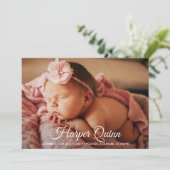 Baby Foto Collage Geburtsankündigungen Ankündigung (Stehend Vorderseite)