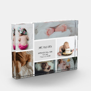 Baby Foto Collage Keepsake Name Birth Date