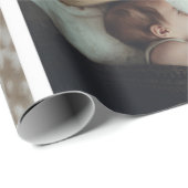 Baby Foto Collage Keepsake Name Birth Date Geschenkpapier (Rolleneckpunkt)