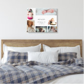 Baby Foto Collage Keepsake Name Birth Date Leinwanddruck (Insitu (Schlafzimmer))