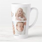 Baby Foto Collage Latte Tasse (Rechts)