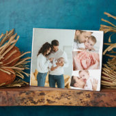 Baby Foto Collage mit Vertikal ZigZag Plaque Fotoplatte (Seite)
