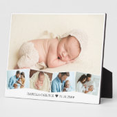 Baby Foto Collage mit Zigzag Picture Strip Fotoplatte (Seite)