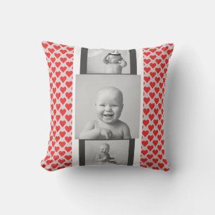 Baby Foto Collage Throw Kissen - zeitgenössisch