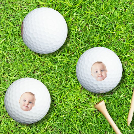 Baby Foto, Custom Baby Foto Gesicht Golfball