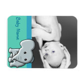 Baby Foto/Elephant Magnet (Horizontal)