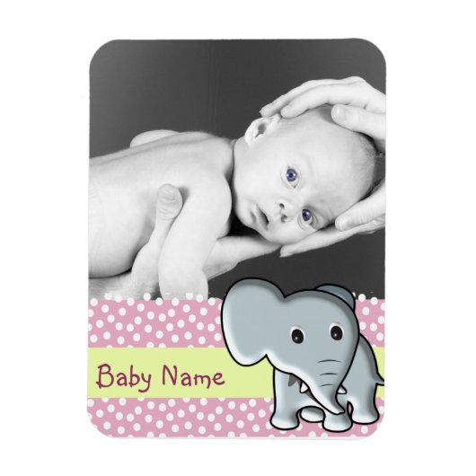 Baby Foto/Elephant Magnet (Vertikal)