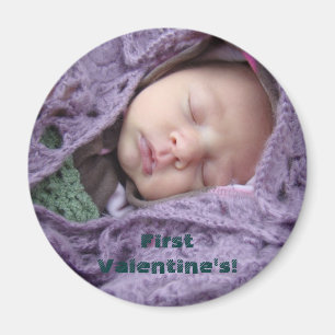 Baby-Foto Erster Valentinstag-Magnete Geschenk Neu Magnet