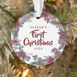 Baby Foto Erster Weihnachtsfeiertag Ornament