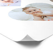 Baby Foto erstes Jahr Meilenstein Unterzeichnung Poster (Ecke)
