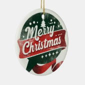 Baby Foto Frohe Weihnachten Keramik Ornament (Rechts)