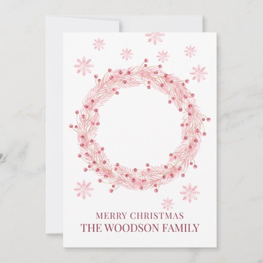 Baby Foto Frohe Weihnachts-Grußkarte (Vorderseite)